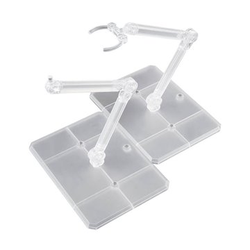 Base Exhibicion Action Base 7 Transparente con Pegatinas GQUX