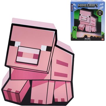 Lampara box Cerdo Minecraft