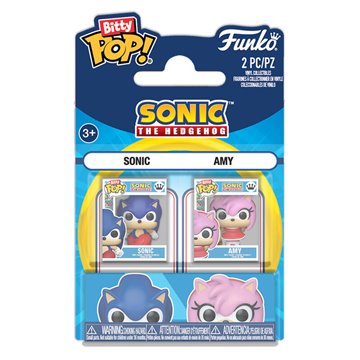 Blister 2 figuras Bitty POP Sonic The Hedgehog Sonic & Amy Rose