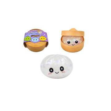 Dumpling Squishi Glitter White Pearl
