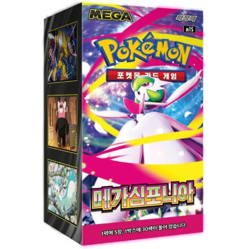 Caja 30 Sobres Pokemon Mega Symphonia Coreano