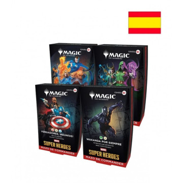 Mazos de commander Marvel Super Heroes Magic...