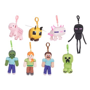 Peluche Chicken Jockey Minecraft 20cm