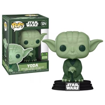 Funko POP Star Wars Yoda Green Deco Edición Limitada Exclusivo Funko 2021 Spring Convention