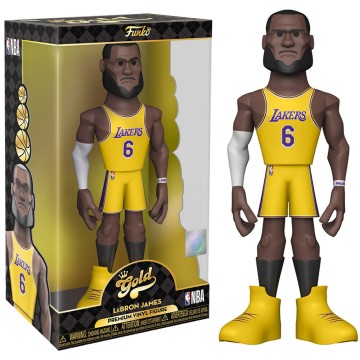 Figura Vinyl Gold NBA Lakers Lebron James 30cm