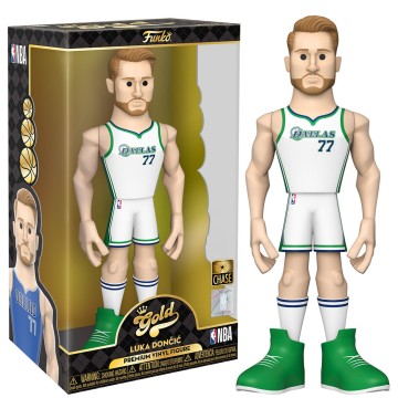 Figura Vinyl Gold NBA Mavericks Luka Doncic 30cm Chase