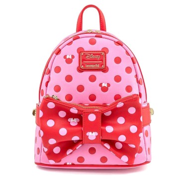 Mochila Pink Polka Dot Minnie Disney Loungefly 31cm