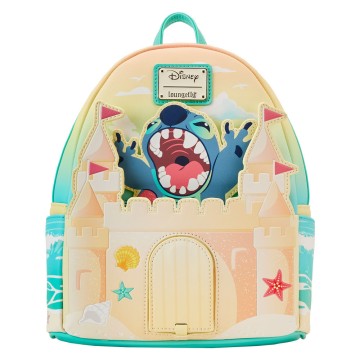 Mochila Sandcastle Beach Surprise Stitch Disney Loungefly 26cm