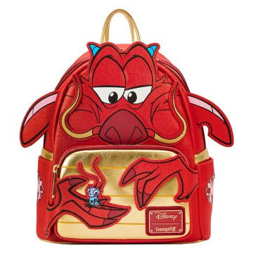 Mochila Glitter Mushu Mulan 25th Anniversary Disney 26cm