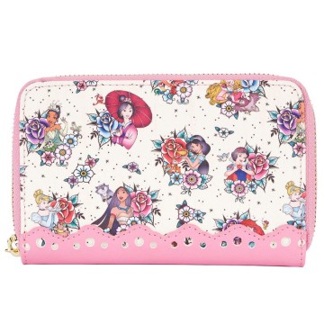 Cartera Floral Tattoo Princess Disney Loungefly