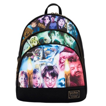 Mochila Trilogia Harry Potter Loungefly 34cm