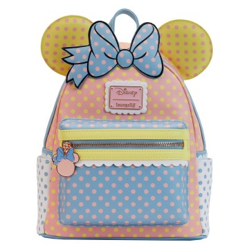 Mochila Pastel Polka Dot Minnie Mouse Disney