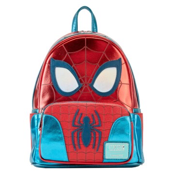 Mochila Metallic Spiderman Marvel Loungefly 25cm