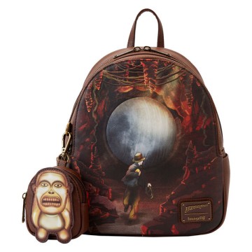 Mochila + mini monedero En Busca del Arca Perdida Indiana Jones Loungefly 28cm