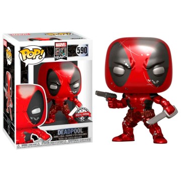 Figura POP Marvel 80th First Appearance Deadpool Metallic Exclusive