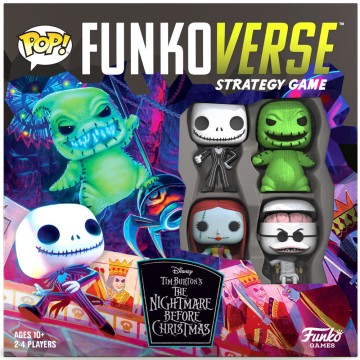 Ingles Juego mesa POP Funkoverse Pesadilla antes de Navidad 4fig