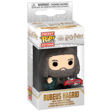 Llavero Pocket POP Harry Potter Holiday Rubeus Hagrid Exclusive