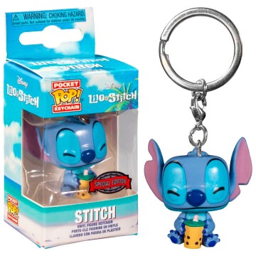 Llavero Pocket POP Lilo & Stitch - Stitch with Boba Exclusive