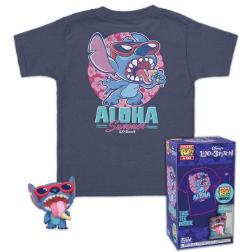 Set figura Pocket Pop & Tee infantil Disney Stitch Summer Exclusive