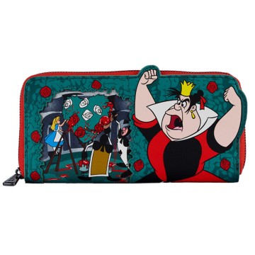 Cartera Reina de Corazones Alicia en el Pais de las Maravillas Disney Loungefly