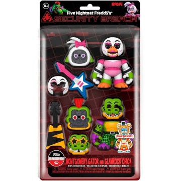 Blister 2 figuras Snaps! Five Night at Freddys Montgomery Gator and Glamrock Chica