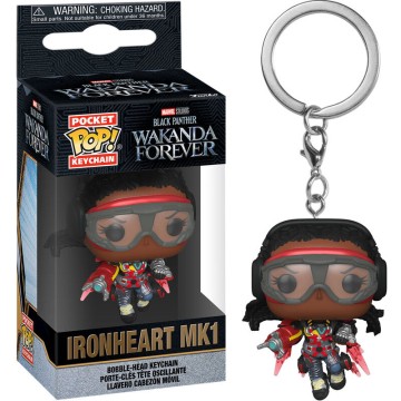 Llavero Pocket POP Black Panther Wakanda Forever Ironheart MK1