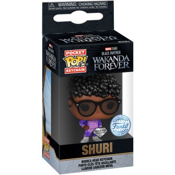 Llavero Pocket POP Marvel Black Panther Wakanda Forever Shuri Exclusive