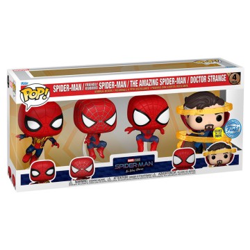 Blister 4 figuras POP Marvel Spiderman No Way Home Exclusive