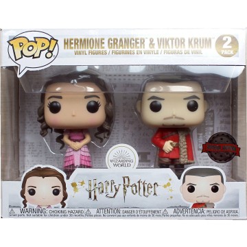 Blister 2 figuras POP Harry Potter Hermione and Krum Yule Exclusive