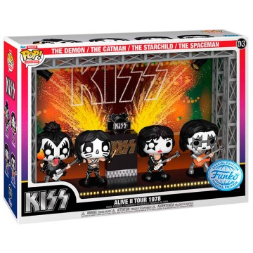 Figura POP Moments Deluxe Kiss Alive II Tour 1978