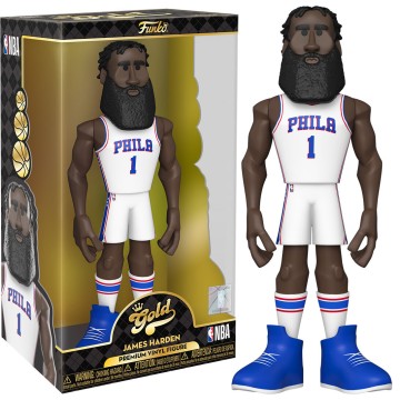 Figura Vinyl Gold NBA 76ers James Harden 30cm