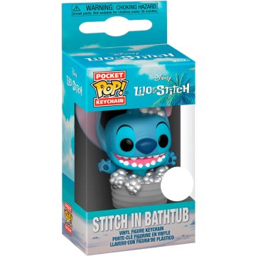 Llavero Pocket POP Disney Stitch in Bathtub