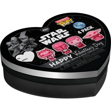 Caja metalica 4 Pocket POP Star Wars The Mandalorian San Valentin