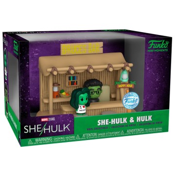 Figura Mini Moments Marvel She-Hulk Tiki Bar Scene