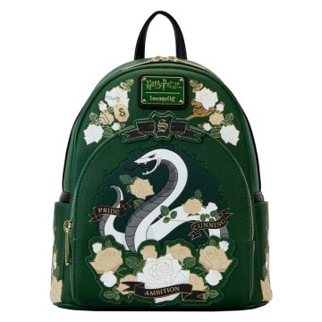 Mochila Slytherin House Floral Harry Potter Loungefly 26cm