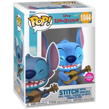 Figura POP Disney Lilo and Stitch - Stitch with Ukelele Flocked