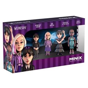 Blister 4 figuras Minix Miercoles 7cm