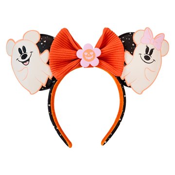 Diadema orejas Floral Ghost Mickey &38 Minnie Disney Loungefly