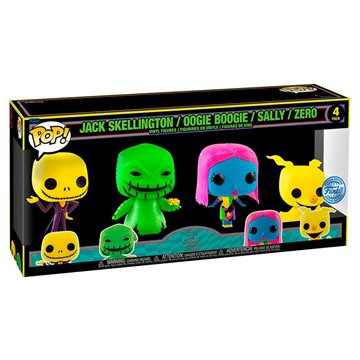 Blister 4 figuras POP Disney Pesadilla Antes de Navidad Exclusive