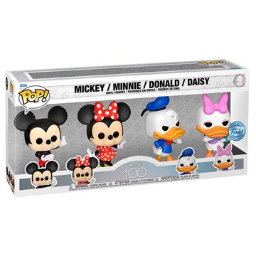 Blister 4 figuras POP Disney 100th Anniversary Disney Classic Exclusive