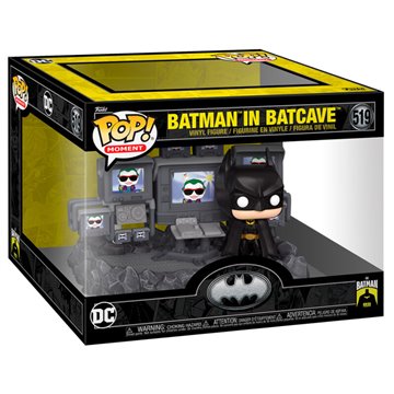 Figura POP Moments DC Comics Batman in Batcave