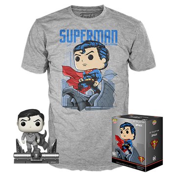 Set figura POP & Tee DC Comics Jim Lee Superman Exclusive