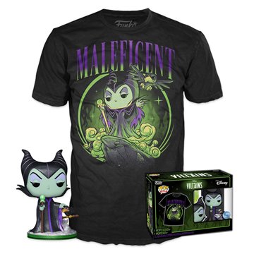 Set figura POP & Tee Disney Villanas Malefica Exclusive