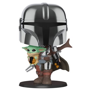 Figura POP Star Wars Mandalorian with Yoda Child 25cm