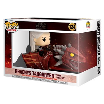 Figura POP Rides Deluxe Game of Thrones House of the Dragon Rhaenys Targaryen with Meleys