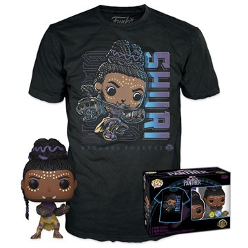 Set figura POP & Tee Marvel Black Panther Shury Exclusive