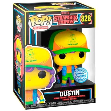 Figura POP Stranger Things Dustin in Beef Black Light Exclusive