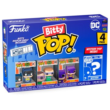 Blister 4 figuras Bitty POP DC Comics Batman Adam West