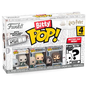 Blister 4 figuras Bitty POP Harry Potter Voldemort