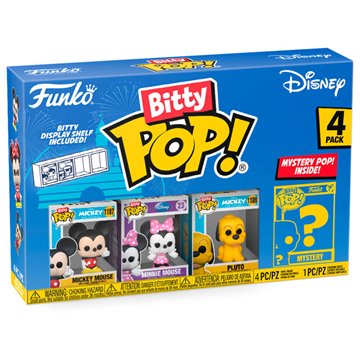 Blister 4 figuras Bitty POP Disney Mickey